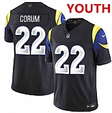 Youth los angeles rams #22 blake corum Black 2025 F.u.s.e. 'rivalries' Vapor Limited Stitched Jersey Dzhi,baseball caps,new era cap wholesale,wholesale hats