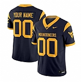 Men's West Virginia Mountaineers ACTIVE PLAYER Custom Navy 2025 F.U.S.E. Stitched Jersey,baseball caps,new era cap wholesale,wholesale hats