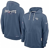 Men's New England Patriots Storm Blue 'Rivalries' Pullover Hoodie,baseball caps,new era cap wholesale,wholesale hats