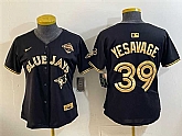 Women's Toronto Blue Jays #39 Trey Yesavage Black Gold 2025 American League Champions Limited Stitched Jersey Dzhi,baseball caps,new era cap wholesale,wholesale hats