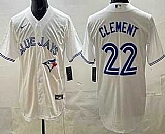 Men's Toronto Blue Jays #22 Ernie Clement White Cool Base Jersey,baseball caps,new era cap wholesale,wholesale hats