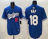 Men's Los Angeles Dodgers #18 Yoshinobu Yamamoto MVP Blue Limited Stitched Jersey,baseball caps,new era cap wholesale,wholesale hats