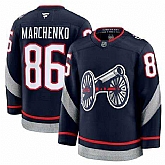 Men's Columbus Blue Jackets #86 Kirill Marchenko Navy 2024-25 Stitched Jersey Dzhi,baseball caps,new era cap wholesale,wholesale hats