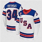 Men's USA #34 Auston Matthews White 2026 Stitched Jersey Dzhi,baseball caps,new era cap wholesale,wholesale hats