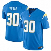 Men's Los Angeles Chargers #30 Kimani Vidal Blue 2025 F.U.S.E. Vapor Limited Stitched Jersey Dzhi,baseball caps,new era cap wholesale,wholesale hats