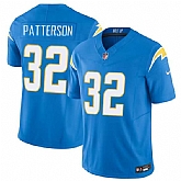 Men's Los Angeles Chargers #32 Jaret Patterson Blue 2025 F.U.S.E. Vapor Limited Stitched Jersey Dzhi,baseball caps,new era cap wholesale,wholesale hats