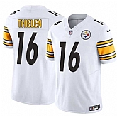 Men's Pittsburgh Steelers #16 Adam Thielen White 2025 F.U.S.E. Vapor Limited Stitched Jersey Dzhi,baseball caps,new era cap wholesale,wholesale hats