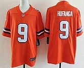 Men's Denver Broncos #9 Talanoa Hufanga Limited Orange Throwback Vapor Jersey,baseball caps,new era cap wholesale,wholesale hats