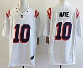 Men's New England Patriots #10 Drake Maye Limited White Fashion FUSE Vapor Jersey,baseball caps,new era cap wholesale,wholesale hats