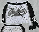 Men's New York Yankees White Just Don Shorts,baseball caps,new era cap wholesale,wholesale hats