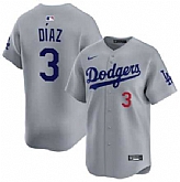 Men's Los Angeles Dodgers #3 Edwin Diaz Royal Limited Stitched Jersey Dzhi,baseball caps,new era cap wholesale,wholesale hats