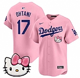 Men's Los Angeles Dodgers #17 Shohei Ohtani Pink 2025 Hello Kitty Vapor Limited Stitched Jersey Dzhi,baseball caps,new era cap wholesale,wholesale hats