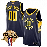 Men's Indiana Pacers Active Player Custom Navy 2025 Finals Icon Edition Stitched Basketball Jersey,baseball caps,new era cap wholesale,wholesale hats