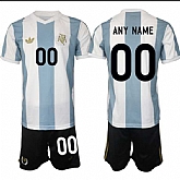 Men's Argentina Custom White Blue 2024-25 50th Anniversary Home Soccer Jersey Suit,baseball caps,new era cap wholesale,wholesale hats