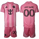 Men's Inter Miami CF Custom 25-26 Pink Home Soccer Jersey Suit,baseball caps,new era cap wholesale,wholesale hats