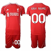 Men's Liverpool Custom 2025 Red Home Soccer Jersey Suit,baseball caps,new era cap wholesale,wholesale hats