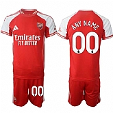 Men's Arsenal F.C Custom Red 2025 Home Soccer Jersey Suit,baseball caps,new era cap wholesale,wholesale hats