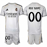Men's Real Madrid Custom 25-26 White Home Soccer Jersey Suit,baseball caps,new era cap wholesale,wholesale hats