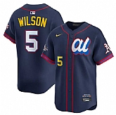 Men's American League #5 Jacob Wilson Navy 2025 All-Star Edition Limited Stitched Baseball Jersey,baseball caps,new era cap wholesale,wholesale hats
