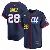 Men's American League #28 Javier Baez Navy 2025 All-Star Edition Limited Stitched Baseball Jersey,baseball caps,new era cap wholesale,wholesale hats