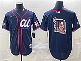 Men's American League Detroit Tigers Team Big Logo Navy 2025 All-Star Edition Limited Stitched Baseball Jersey,baseball caps,new era cap wholesale,wholesale hats