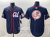 Men's American League New York Yankees Team Big Logo Navy 2025 All-Star Edition Limited Stitched Baseball Jersey,baseball caps,new era cap wholesale,wholesale hats