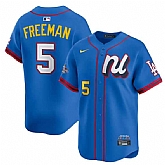 Men's National League #5 Freddie Freeman Blue 2025 All-Star Edition Limited Stitched Baseball Jersey,baseball caps,new era cap wholesale,wholesale hats