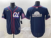 Men's American League Seattle Mariners Team Big Logo Navy 2025 All-Star Edition Limited Stitched Baseball Jersey,baseball caps,new era cap wholesale,wholesale hats