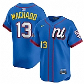 Men's National League #13 Manny Machado Blue 2025 All-Star Edition Limited Stitched Baseball Jersey,baseball caps,new era cap wholesale,wholesale hats