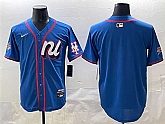 Men's National League New York Mets Blank Blue 2025 All-Star Edition Limited Stitched Baseball Jersey,baseball caps,new era cap wholesale,wholesale hats