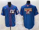 Men's National League Pittsburgh Pirates Team Big Logo Blue 2025 All-Star Edition Limited Stitched Baseball Jersey,baseball caps,new era cap wholesale,wholesale hats