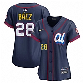 Women's American League #28 Javier Baez Navy 2025 All-Star Edition Limited Stitched Baseball Jersey(Run Small),baseball caps,new era cap wholesale,wholesale hats