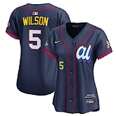 Women's American League #5 Jacob Wilson Navy 2025 All-Star Edition Limited Stitched Baseball Jersey(Run Small),baseball caps,new era cap wholesale,wholesale hats