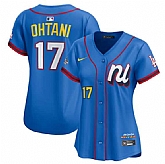 Women's National League #17 Shohei Ohtani Blue 2025 All-Star Edition Limited Stitched Baseball Jersey(Run Small),baseball caps,new era cap wholesale,wholesale hats