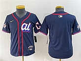 Women's American League Cleveland Guardians Blank Navy 2025 All-Star Edition Limited Stitched Baseball Jersey(Run Small),baseball caps,new era cap wholesale,wholesale hats