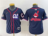 Youth American League Cleveland Guardians Team Big Logo Navy 2025 All-Star Edition Limited Stitched Baseball Jersey,baseball caps,new era cap wholesale,wholesale hats