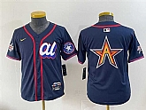 Youth American League Houston Astros Team Big Logo Navy 2025 All-Star Edition Limited Stitched Baseball Jersey,baseball caps,new era cap wholesale,wholesale hats