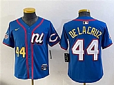 Youth National League #44 Elly De La Cruz Blue 2025 All-Star Edition Limited Stitched Baseball Jersey,baseball caps,new era cap wholesale,wholesale hats