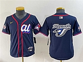 Youth American League Toronto Blue Jays Team Big Logo Navy 2025 All-Star Edition Limited Stitched Baseball Jersey,baseball caps,new era cap wholesale,wholesale hats