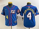 Youth National League #4 Pete Crow-Armstrong Blue 2025 All-Star Edition Limited Stitched Baseball Jersey,baseball caps,new era cap wholesale,wholesale hats