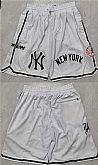 Men's New Yok Yankees White Shorts (Run Small),baseball caps,new era cap wholesale,wholesale hats