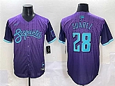 Men's Arizona Diamondbacks #28 Eugenio Suarez Purple 2025 City Connect Limited Stitched Baseball Jersey,baseball caps,new era cap wholesale,wholesale hats
