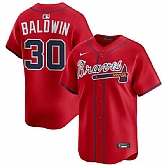 Men's Atlanta Braves #30 Drake Baldwin Red 2025 Alternate Limited Stitched Baseball Jersey Dzhi,baseball caps,new era cap wholesale,wholesale hats