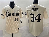 Men's Boston Red Sox #34 David Ortiz Cream Gothic Vapor Limited Stitched Baseball Jersey,baseball caps,new era cap wholesale,wholesale hats