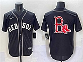 Men's Boston Red Sox Team Big Logo Black Lights Out Limited Stitched Baseball Jersey,baseball caps,new era cap wholesale,wholesale hats
