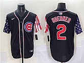Men's Chicago Cubs #2 Nico Hoerner Black 2025 Independence Day Vapor Premier Limited Stitched Baseball Jersey,baseball caps,new era cap wholesale,wholesale hats