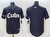 Men's Chicago Cubs Blank Black 'Gothic North Side Edition' Vapor Premier Limited Stitched Baseball Jersey,baseball caps,new era cap wholesale,wholesale hats