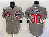 Men's Chicago Cubs #30 Kyle Tucker Gray 2025 Tokyo Series Limited Stitched Baseball Jersey Dzhi,baseball caps,new era cap wholesale,wholesale hats