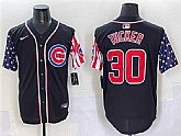 Men's Chicago Cubs #30 Kyle Tucker Black 2025 Independence Day Vapor Premier Limited Stitched Baseball Jersey,baseball caps,new era cap wholesale,wholesale hats