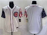 Men's Chicago Cubs Blank White 2025 Independence Day Vapor Premier Limited Stitched Baseball Jersey,baseball caps,new era cap wholesale,wholesale hats